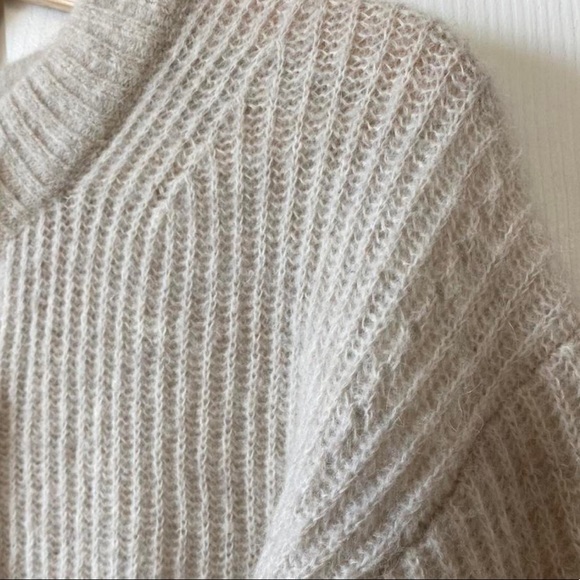 Everlane cream cropped alpaca cardigan sweater - Picture 2 of 3